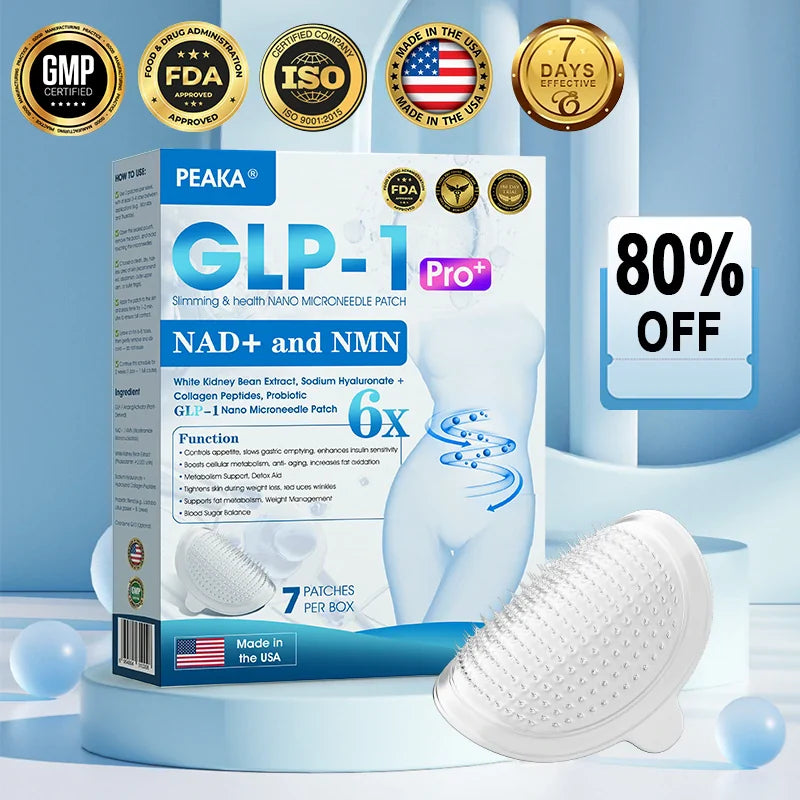 【Last Day Promotion 80% OFF🥇】PEAKA® GLP-1 & NAD+ Slimming & health NANO MICRONEEDLE PATCH🇺🇸(Zero Pain. 24/7 Release | Lose 20lbs FAST | 90% Sugar Drop | )👨‍⚕️