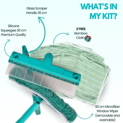 ThinkFlye™ Recyclable Silicone Window Squeegee Kit