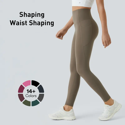 ⭐Last 70% Off Only 4 Hour⭐ High Waisted Waist Shaping Pocket Shaping Training Leggings